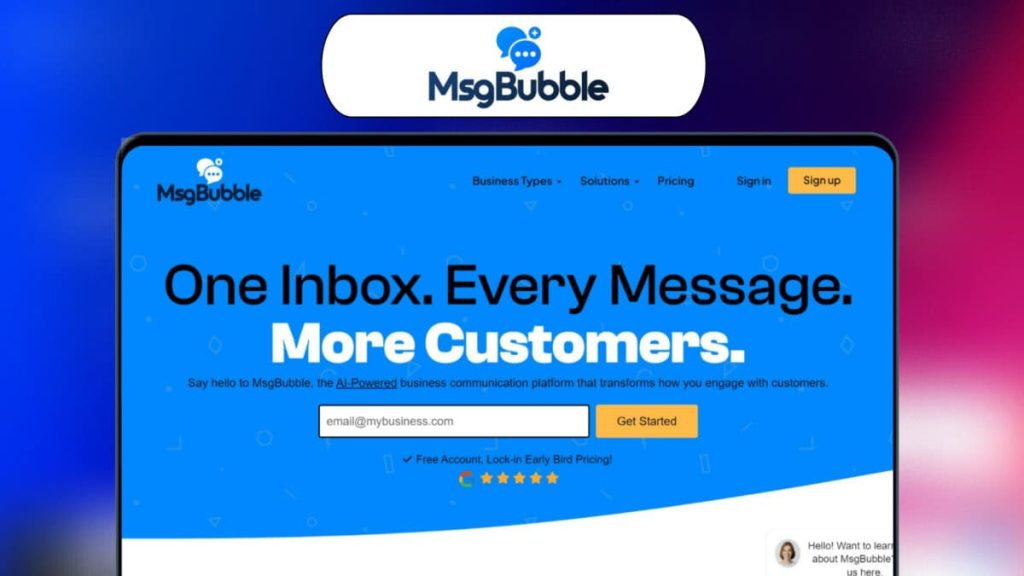 Msgbubble Lifetime Deal